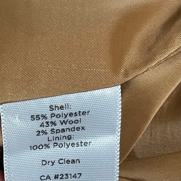 Talbots Brown & Multi-Color Plaid Wool Blend Riding Blazer Size 4 - Picture 9 of 9